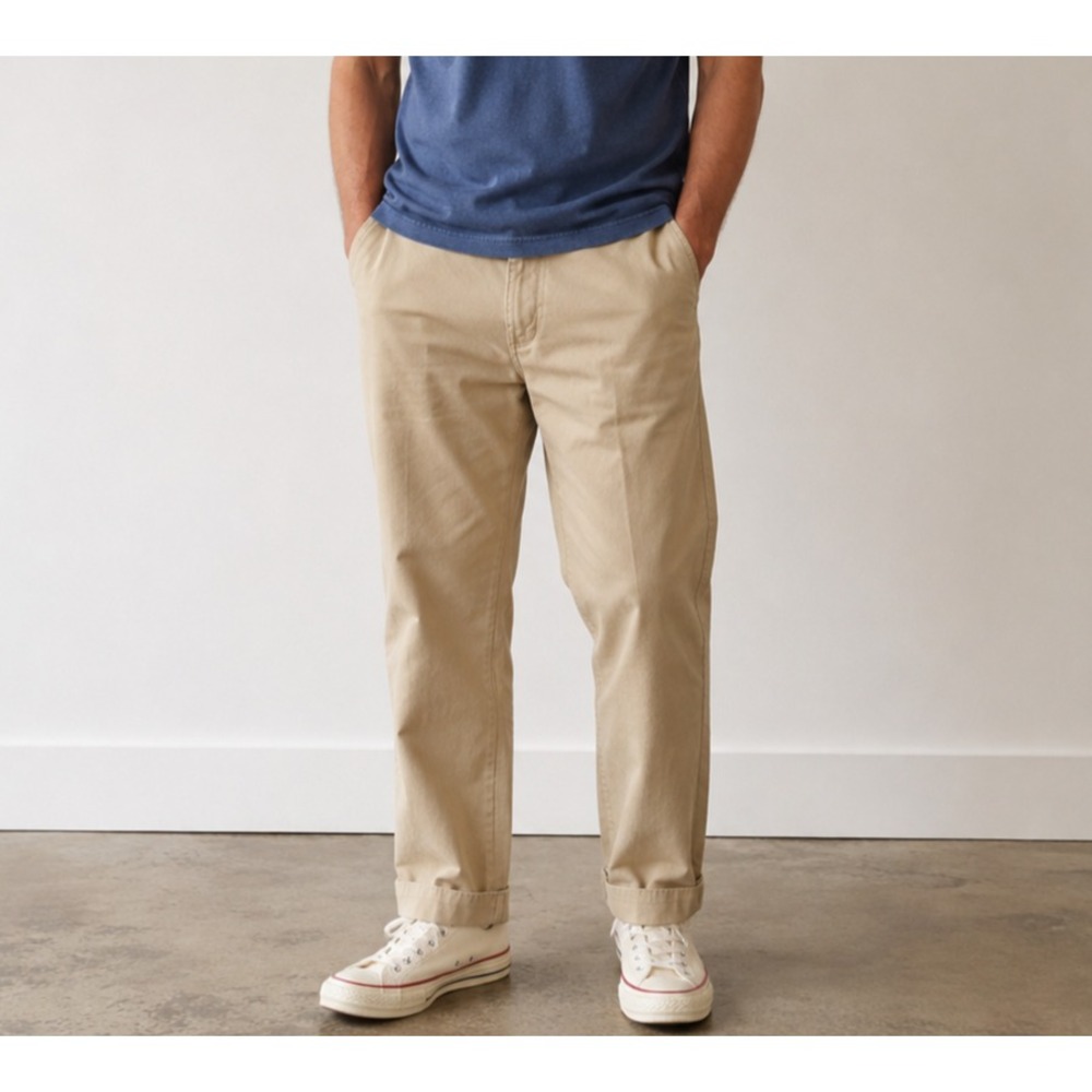 Vintage Polo Ralph Lauren Pants Mens 34x30 Actual (33x29) Beige Classic Chinos